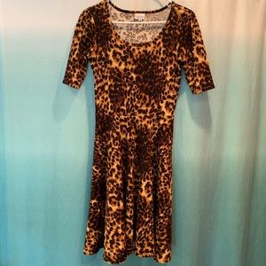 LuLaRoe Nicole Leopard print Dress